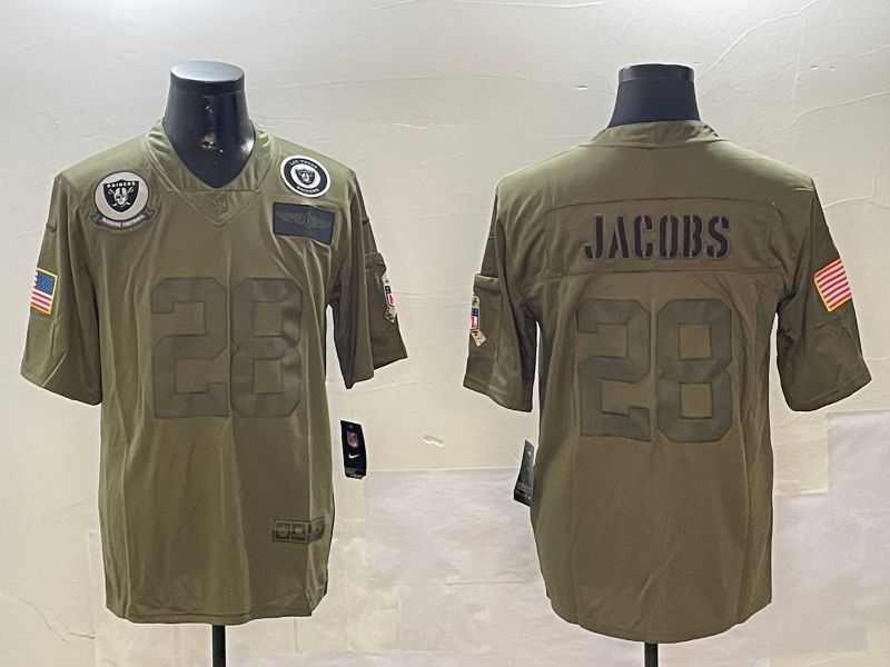 Men Oakland Raiders #28 Jacobs Green 2024 Nike Limited NFL Jersey style 01081->oakland raiders->NFL Jersey